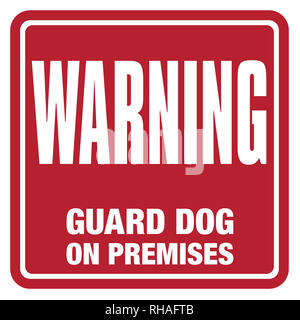 Security System Warning Sign Stock Photo