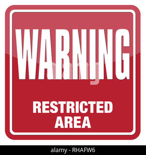 Security System Warning Sign Stock Photo