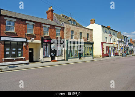 High Street Shops, Cricklade, Wiltshire Stock Photo