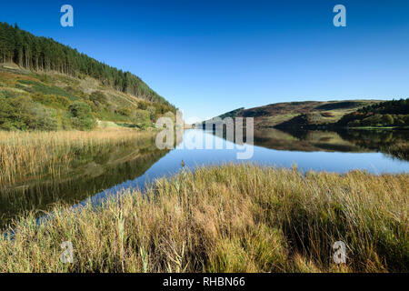 Llyn Geirionydd in the Snowdonia National Park North Wales Stock Photo
