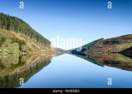 Llyn Geirionydd in the Snowdonia National Park North Wales Stock Photo