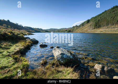 Llyn Geirionydd in the Snowdonia National Park North Wales Stock Photo