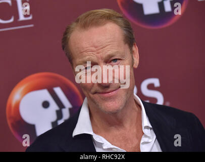 Pasadena, California, USA. 1st Feb, 2019. Iain Glen at the PBS Masterpiece Photo Call at the Langham Huntington Hotel. Credit: Lisa O'Connor/ZUMA Wire/Alamy Live News Stock Photo