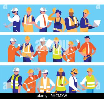 team workers people characters vector illustration design Stock Vector