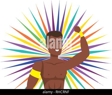 brazilian male dancer character Stock Vector Image & Art - Alamy