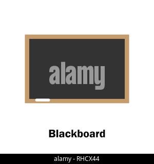 Blackboard in cartoon style, school card for kid, preschool activity for children, vector illustration Stock Vector