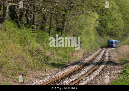 trains &  stations in denmark Stock Photo