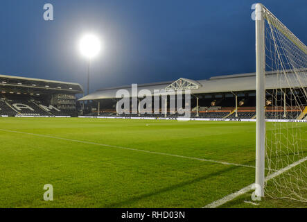 Quiet before the snow storm at Craven Cottage during the premier League match between Fulham and Brighton & Hove Albion at Craven Cottage . 29 January 2019 Editorial use only. No merchandising. For Football images FA and Premier League restrictions apply inc. no internet/mobile usage without FAPL license - for details contact Football Dataco