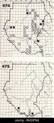 . Bonner zoologische Monographien. Zoology. 269. 874 Red-billed Firefinch (Purple) Indigo- bird (1435) Hypochera (chalybeata) ultmmarina R? BR 8-10 fairly common bushed and wooded grassland and cultiva- tions Remarks: Parasitic on Red-billed Firefinch 875 Bar-breasted Firefinch (Dusky) Indigo- bird (1437) Hypochera wilsoni R? BR 9, 10 fairly common better wooded grassland Remarks: Parasitic on Bar-breasted Fire- finch 876 Straw-tailed Whydah (1443) Vidua fischeri R? LM BR 12 seasonally fairly common semi-arid acacia grassland Remarks: Mainly parasitic on Purple Gre- nadier, but possibly also o Stock Photo