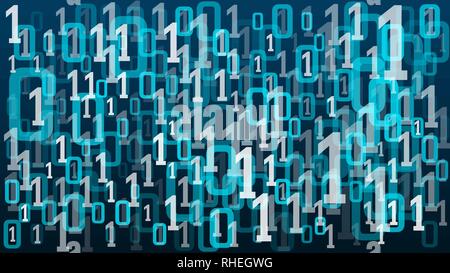 Cloud computing data chaos, processing deep learning algorithm Stock Vector