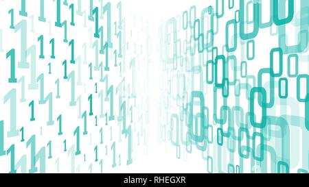 Cybersecurity code algorithm, machine learning abstract idea Stock Vector