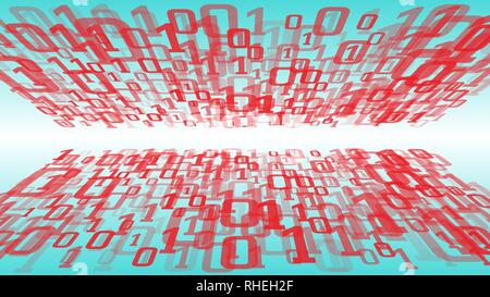 Cyber analytics deep learning cyberspace, vector digital abstract concept Stock Vector