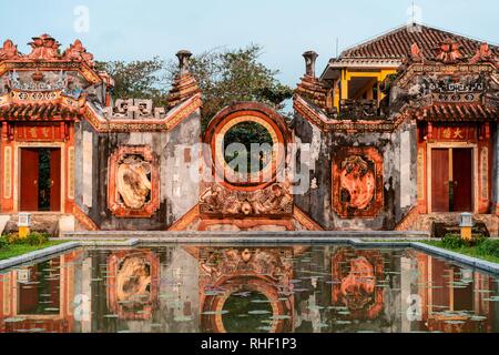 Details of Mother Temple (Chua Ba Mu) in Hoi An, Vietnam. Stock Photo