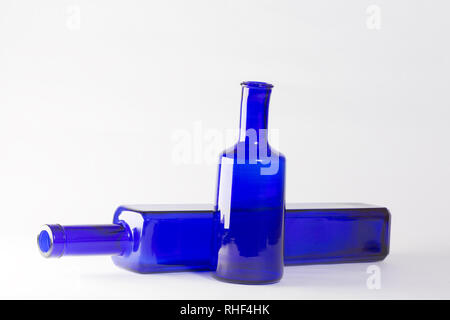 three bottles of nail polish isolated on white bottles isolated on white Stock Photo