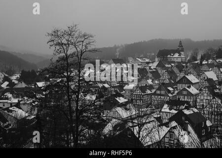 Germany Old Town of Freudenberg Nearby Cologne and Siegen Stock Photo