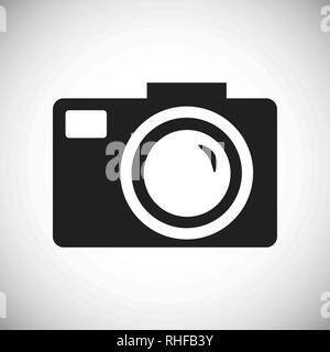 Photo camera icon set on white background for graphic and web design, Modern simple vector sign. Internet concept. Trendy symbol for website design web button or mobile app. Stock Vector