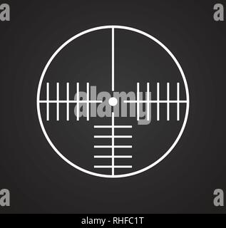 Set aim icon in trendy flat style isolated on white background Stock ...