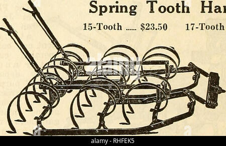 . Bolgiano's capitol city seeds : 1932. Nurseries (Horticulture) Catalogs; Bulbs (Plants) Catalogs; Vegetables Catalogs; Garden tools Catalogs; Seeds Catalogs; Flowers Catalogs; Poultry Equipment and supplies Catalogs. Disc Harrow. Please note that these images are extracted from scanned page images that may have been digitally enhanced for readability - coloration and appearance of these illustrations may not perfectly resemble the original work.. F. W. Bolgiano &amp; Co; Henry G. Gilbert Nursery and Seed Trade Catalog Collection. Washington, D. C. : F. W. Bolgiano Stock Photo