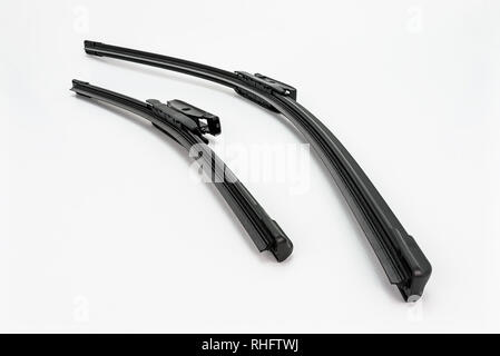 Car wipers isolated on white background with clipping path. Stock Photo