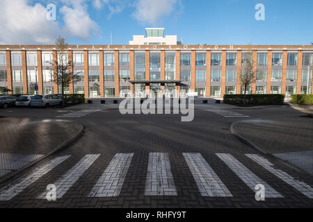 The Hub, serviced offices in a renovated art deco style building on Farnborough Business Park, Hampshire UK. Stock Photo