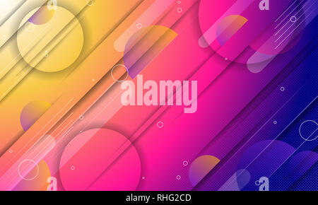 Abstract color background with neon colors and lines. Raster design Stock Photo