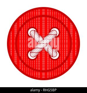 Illustration of the abstract clothes button Stock Vector