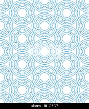Seamless pattern of the contour ball bearings Stock Vector