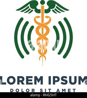 Caduceus medical symbol isolated vector illustration graphic design ...