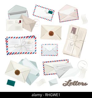 Letter and envelope vector icon for your design Stock Vector