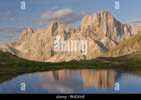View from Gruppo delle Pale, Dolomites, Italy Stock Photo