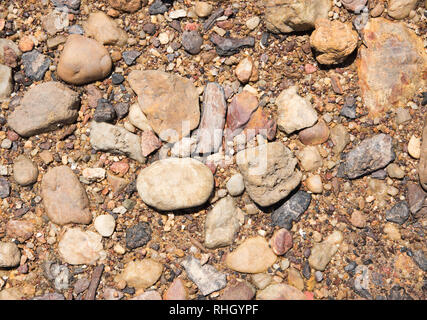 Closeup of the natural beach rock texture in the harbour of Darwin, Australia Stock Photo