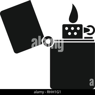 Kerosene lighter icon. Simple illustration of kerosene lighter vector icon for web design isolated on white background Stock Vector
