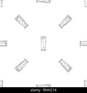 Cherry smoothie pattern seamless vector repeat geometric for any web design Stock Vector