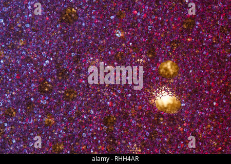 Sponge Foam Texture Macro Background. Abstract background of a thin layer of foam rubber. Translucent material. Fibers Stock Photo
