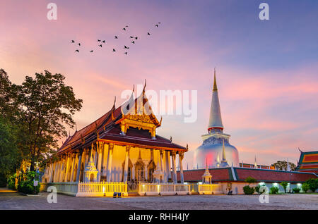 Wat Phra Mahathat Woramahawihan Nakhon Sri Thammarat Thailand Stock Photo