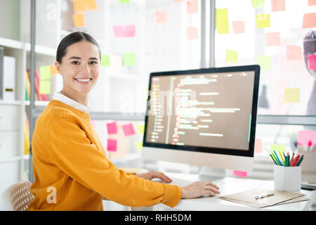 Pretty webdesigner Stock Photo