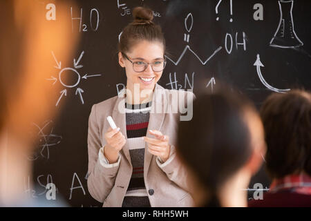 Happy teacher Stock Photo