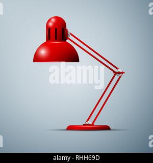 Illustration of desk lamp design icon concept Stock Vector