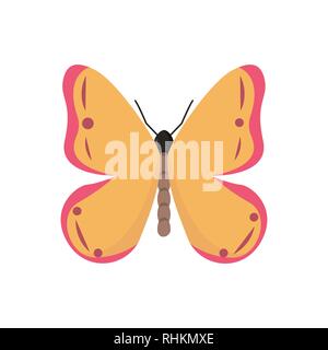 Butterfly on white background for graphic and web design, Modern simple vector sign. Internet concept. Trendy symbol for website design web button or mobile app. Stock Vector