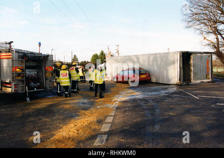 Fatal Accident at Little Canfield Stock Photo
