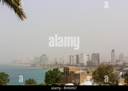 Skyline ofTel Aviv, the white city, Israel Stock Photo