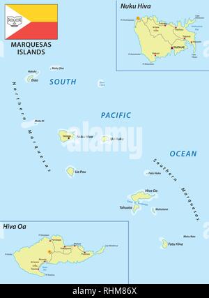 Marquesas Islands Map Grey Illustration Silhouette Stock Vector Image Marquesas Islands Vector Map With Flag Rhm86x 