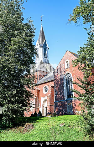 Kotzenbuell (Germany, Eiderstedt): St. Nikolai-Church; St. Nikolai-Kirche Stock Photo