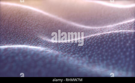 Colorful abstract image with organic shape. Network connection, background technology concept. Stock Photo