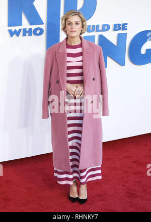 London, UK. 3rd Feb, 2019. Denise Gough seen attending a Family Gala Screening of The Kid Who Would Be King at Odeon Luxe Leicester Square in London. Credit: Brett Cove/SOPA Images/ZUMA Wire/Alamy Live News Stock Photo