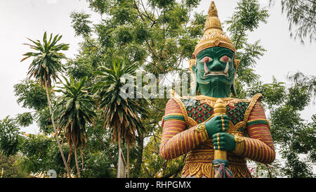 Big Buddha Temple in Wat Phra Yai in Bo Put, Ko Samui Stock Photo