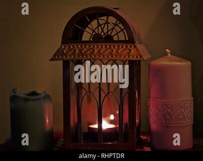 scented candle Stock Photo