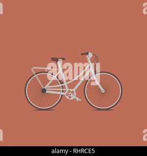 Hand drawn sketch illustration of bicycle. Vintage bike Stock Vector