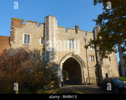 Abbey Gateway, St Albans, Hertfordshire Stock Photo