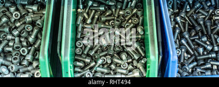 Nuts in the drawer Stock Photo